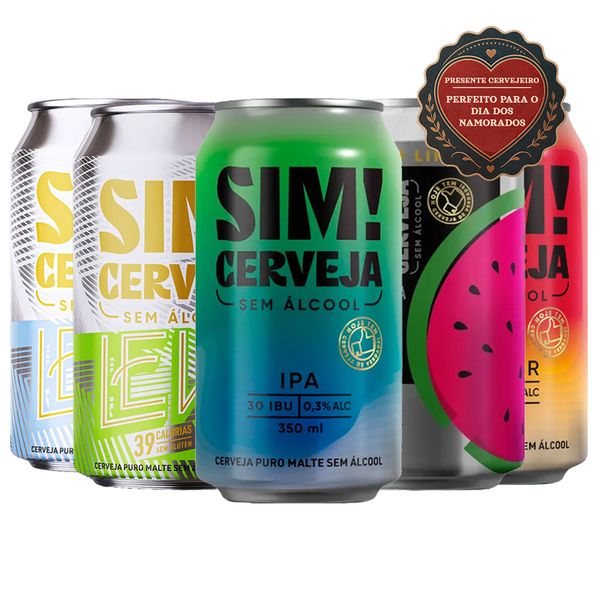 Kit Degustacao Sim- 5 Cervejas 350ml